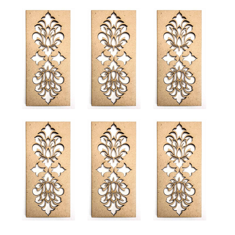 Floral Design Mdf | Mdf | Floral Motif | Tealight Platers | Platers Pack of 2 | Tealight | Plater MDF | Motifs | Craft | Art | Decoration | Collection | Laser Cutting Design | MDF Cutouts | Adikala Craft Store | Decoration | Adikala