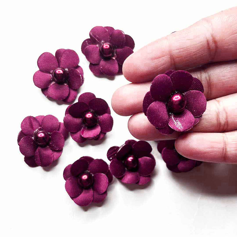 Wine Color Small Size Flower Set Of 20 | Wine color Flower  | Flowers | Adikala craft Store | Art Craft | Collection