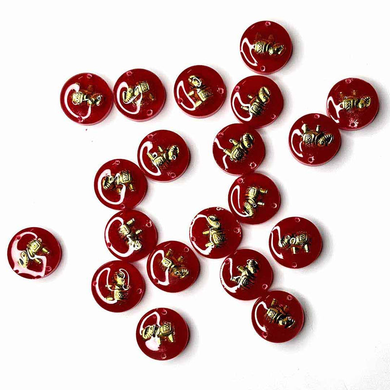 Maroon Color Button | Maroon Acrylic Button | Button With Elephant | Square Shape Button | Fancy Buttons | Dress Making button | Round Shape Button | Buttons | Dress making Button | Beautiful Button | Hobby Craft | Adikala craft Store | Adikala India | Adikala