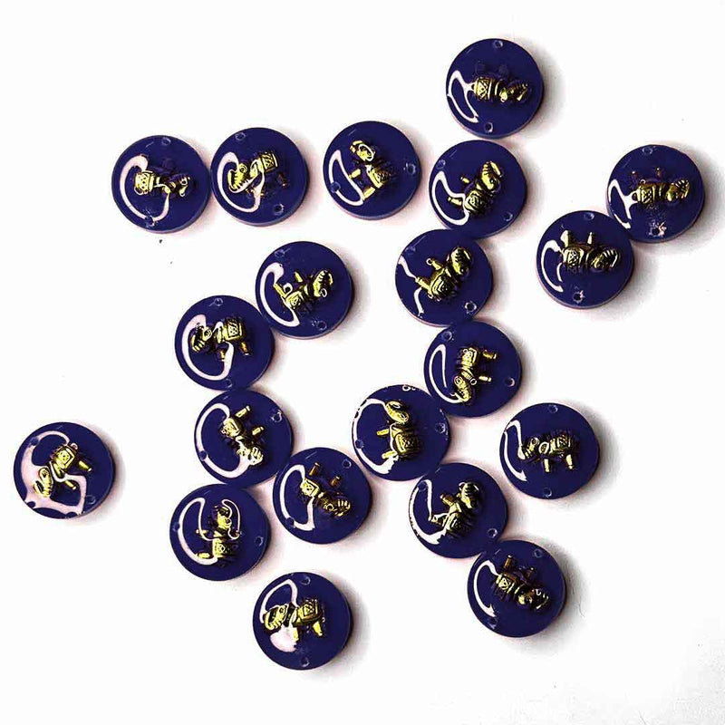 Dark Blue Button | Dark Blue Acrylic Button | Button With Elephant | Square Shape Button | Fancy Buttons | Dress Making button | Round Shape Button | Buttons | Dress making Button | Beautiful Button | Hobby Craft | Adikala craft Store | Adikala India | Adikala