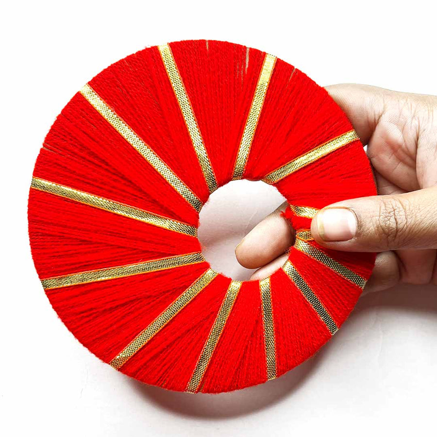 Red Plate For Bandhanwar | 5 Inches Red Plate For Bandhanwar Pack Of 6