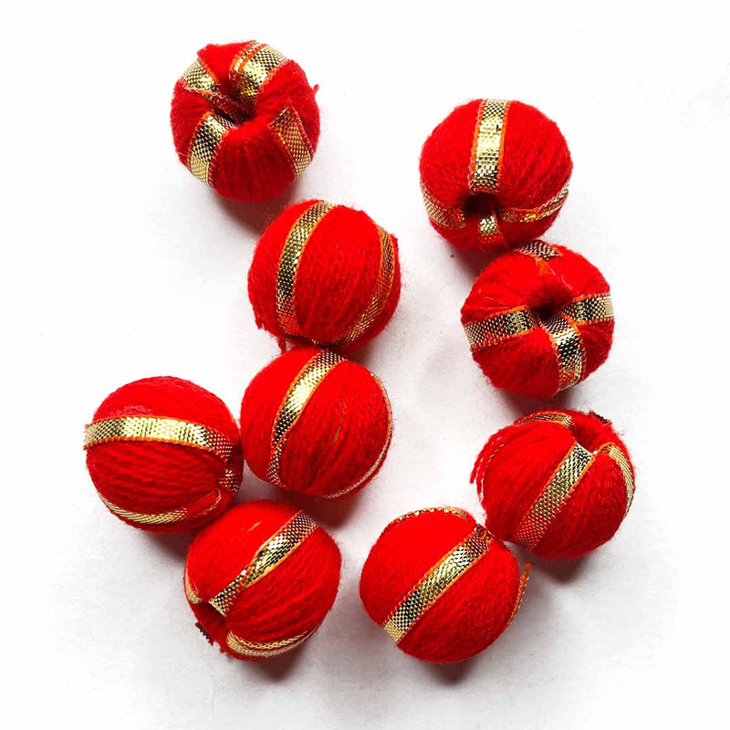 Red Color Big Size Gota Beads Pack Of 15 | Red Color Big Size Gota Beads | | Gota Beads | Adikala Craft Store | Art Craft | Colllection | Projects | Art | Jewellery Making