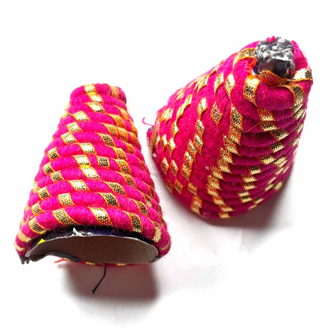 Rani Pink Color Dori Cone Pack Of 6