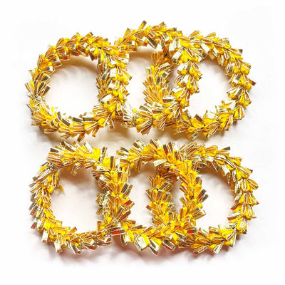 Yellow & Golden Gota Ring | Wedding Decoration | Traditional Art | Dress Making | DIY | Jawellry Making Material