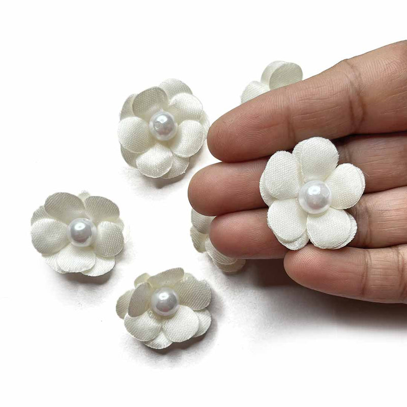 Cream Color Small Size Flower Set Of 20 | Cream Color Small Size Flower | Small Flower | Adikala Craft Store | Art Craft 