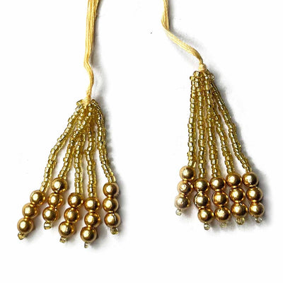 Golden Color Beads Tassel | tassels | beads tassels
