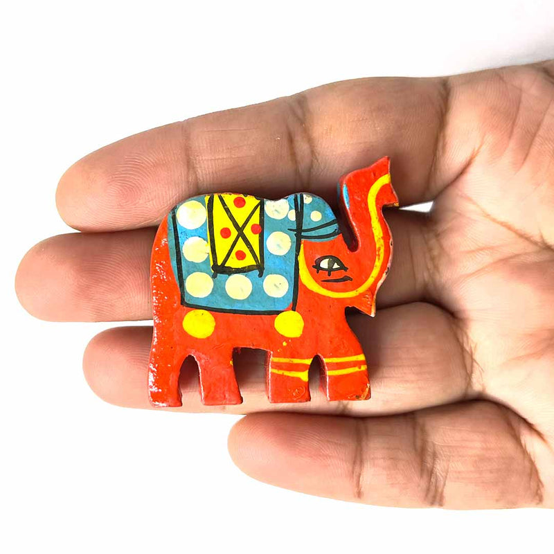 Red Wooden Elephant | Elephant Miniature | Elephant | Adikala Craft Store