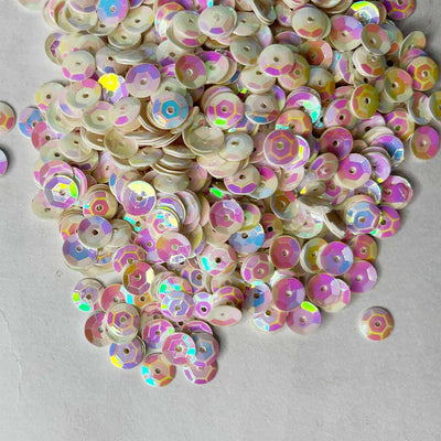 White Disc Acrylic Sequins / Shaker