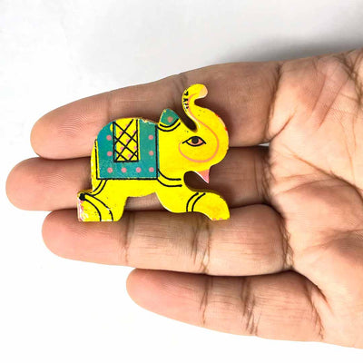 Yellow Wooden Elephant | elephant | elephant mioniature | hand decoration
