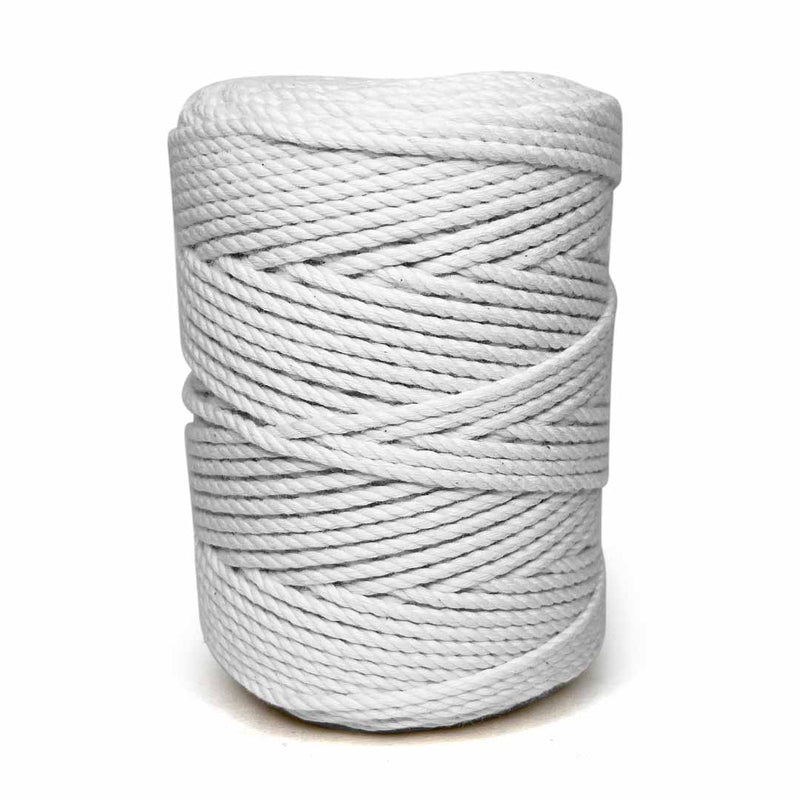 White - 4mm Twisted Macrame Cord | Twisted macrame Cord | Macrame cord | Adikala Craft Store | Art Craft | collection  | Projects | DIY | Craft | Craft Making