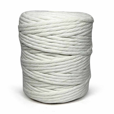 White - 4 mm Single Strand Macrame Cord | Twisted macrame Cord | Macrame cord | Adikala Craft Store |  Art Craft | collection | Projects | DIY | Craft | Craft Making