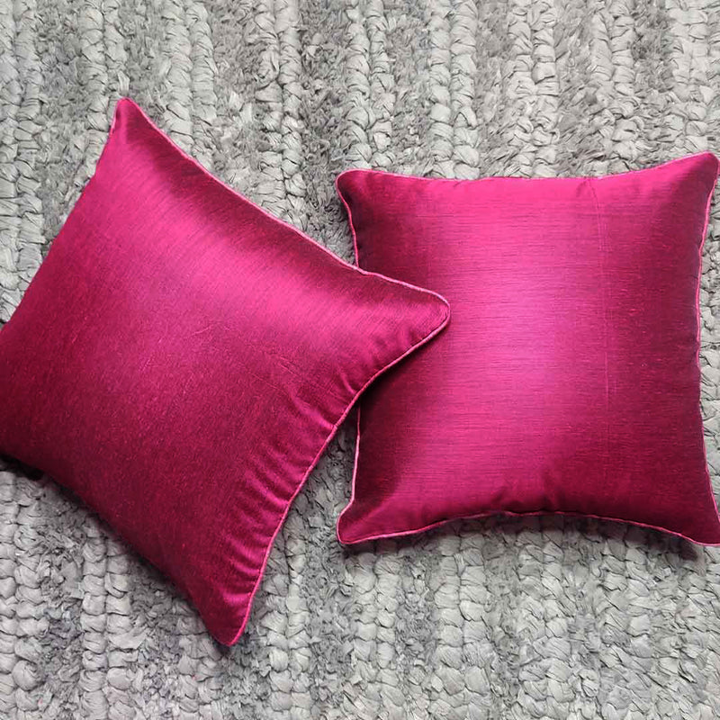 Pink Handloom Chanderi Modal Cushion Cover |  Pink Handloom Chanderi Modal | Chanderi Modal | Chanderi  | Modal  | Cushion Cover | Cushion |  Cover  |  Art Craft | Craft | Craft store online | Adikala Craft Store 