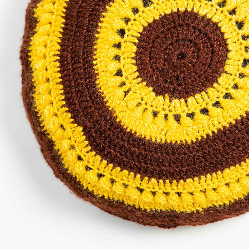 Handwoven Brown & Yellow Wool Cushion Cover Set Of 2 | Handwoven Brown | Yellow Wool Cushion Cover | Brown & Yellow Wool Cushion Cover | art Craft | Craft | Craft Store Online | Adikala Craft Store