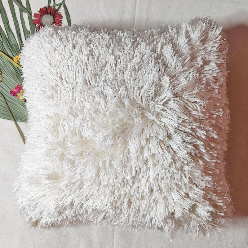Creamy Cotton Yarn & Resham Thread Cushion Cover |  Creamy Cotton Yarn |  Resham Thread Cushion Cover | cotton | Resham | Thread covers | covers | cushions | Art craft | Craft Store Online | Adikala Craft Store  
