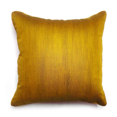 Mustered Yellow Handloom Chanderi Modal Cushion Cover | Mustered Yellow | Mustered | Yellow | Chanderi Modal | Cushion Cover | Cushion | Cover | Art Craft | Craft | Craft Store online | Adikala Craft Store