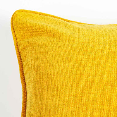 Mustered Yellow Velvet Hemp Cushion Cover | Mustered Yellow | Velvet Hemp Cushion | Cushion Cover | Covers | Cushions | Art Craft | Craft | Craft Store | Craft Store Online | Adikala Craft Store 
