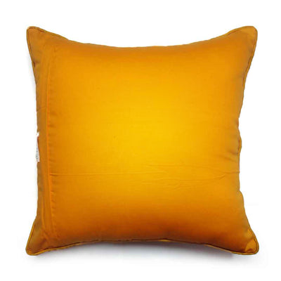 Mustered Yellow Handloom Chanderi Modal Cushion Cover | Mustered Yellow | Mustered | Yellow | Chanderi Modal | Cushion Cover | Cushion | Cover | Art Craft | Craft | Craft Store online | Adikala Craft Store