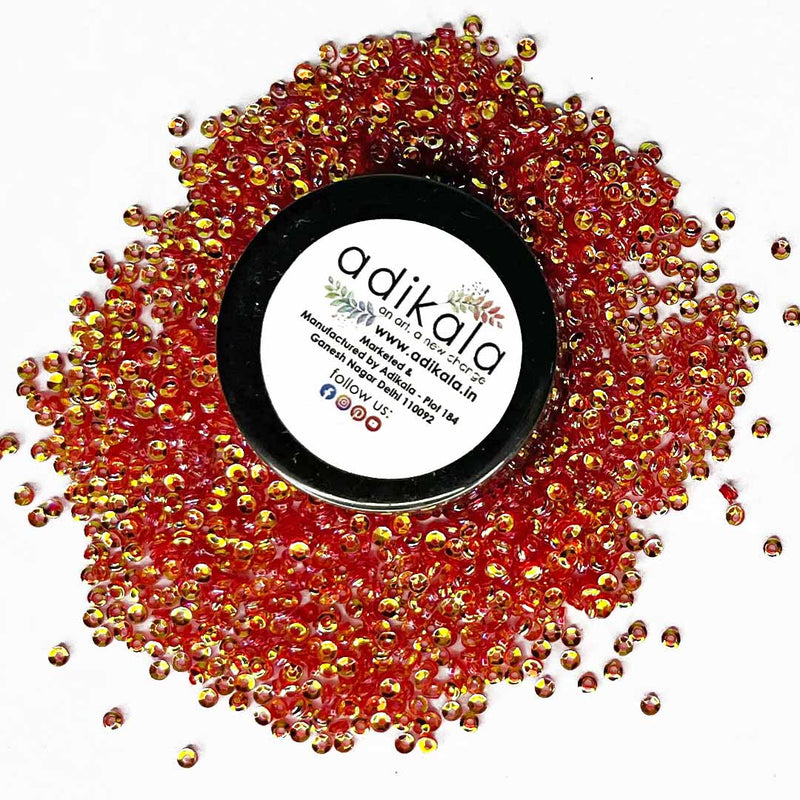 Red with Multicolor Shine Glitter/Sequins (RS1)