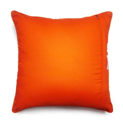 Orange Handloom Chanderi Modal Cushion Cover | Orange Handloom Chanderi Modal | Cushion Cover | Cushion | Cover | orage | orange chanderi cushion cover | Art Craft | Craft Store online | Adikala Craft Store