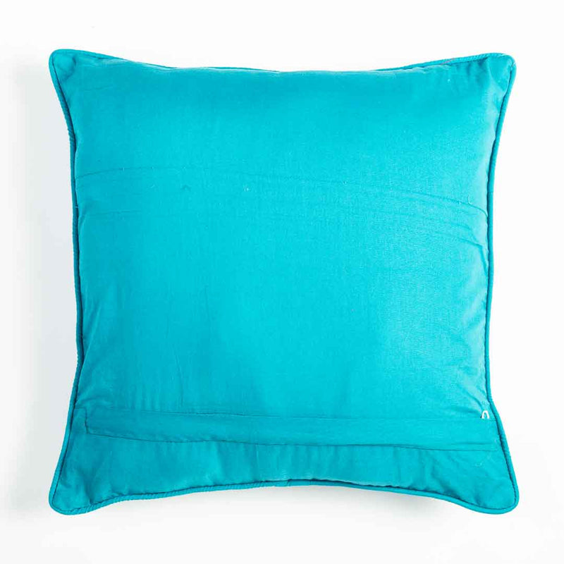 Solid Blue Velvet Cushion Cover | Solid Blue Velvet Cushion Covers | Solid Blue | Velvet | Cushion Cover | Cushions | Covers | Art Craft | Craft Store Online | Adikala Craft Store