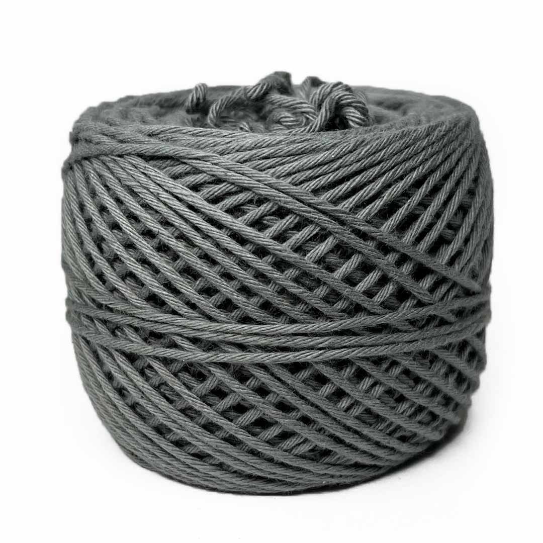 Gray Color 8 PLY Cotton Crochet Thread Balls for Weaving and Craft Mak ...