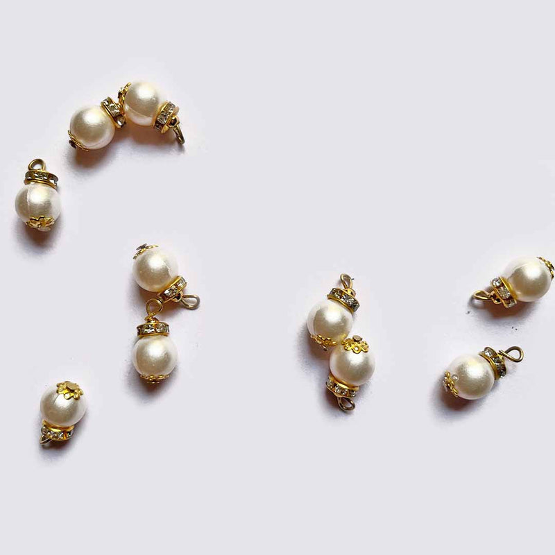 White Beads Hanging - Jewelry Making | White Beads Hanging | Adikala Craft Store | Art Craft | Colllection | Projects | Art | Jewellery Making