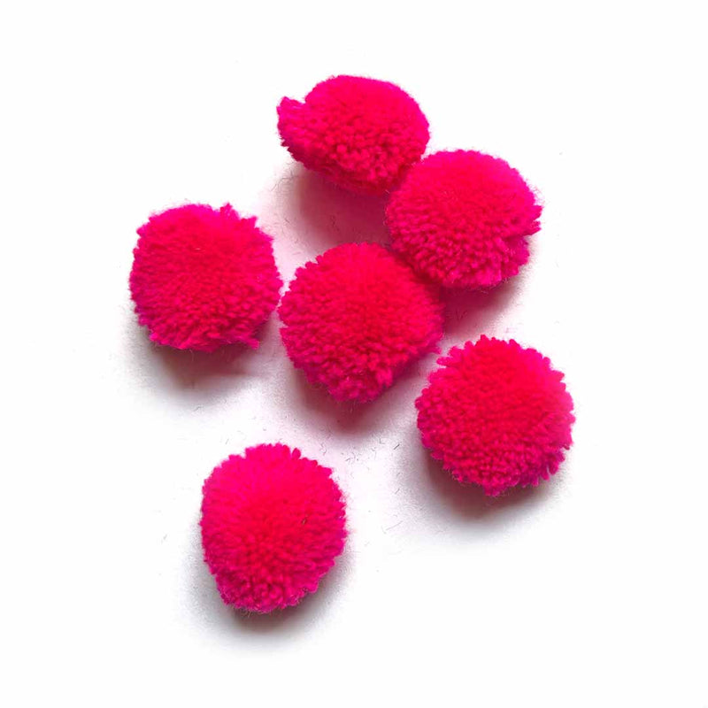 Pink - Pom Pom Balls Pack Of 50 | Pink - Pom Pom Balls | Pom Pom Bolls | Adikala Craft Store | Pom Pom Collection | Project | Decoration