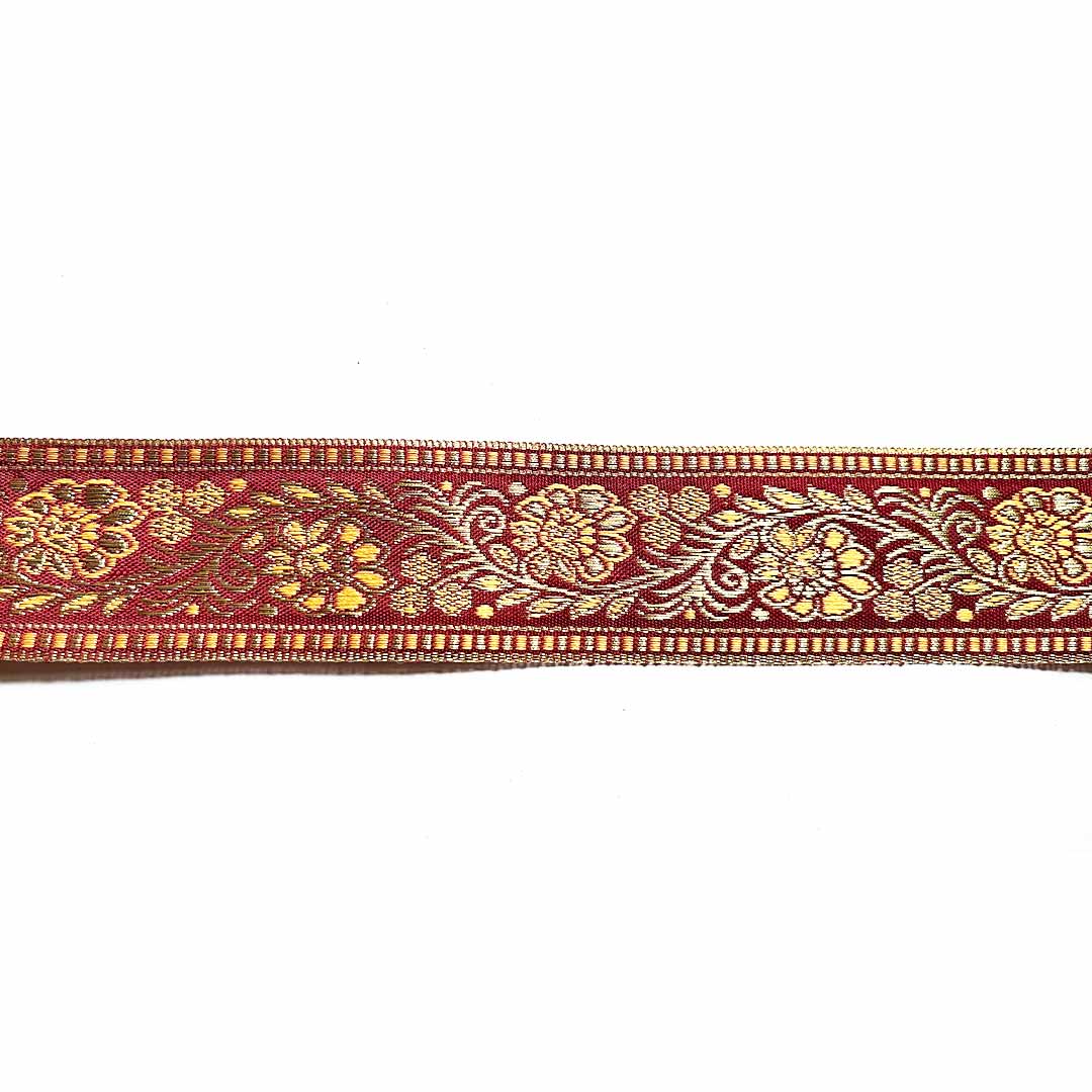 Move & Golden Zari Color Weaving Border - ( 5mtr ) | Move & Golden Zari | Resham Zari | Lace | Border | Adikala Craft Store | Art Craft | Decoration | Laces Collection | Border Collection | Craft Making