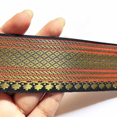 Black & Golden Zari Color Weaving Border- ( 5mtr )