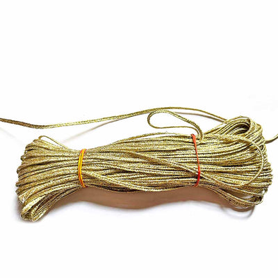 Golden Zari Dori (5mtr) | Golden Zari Dori | Adikala Craft Store | Art Craft | Decoration | Laces Collection | Border Collection | Craft Making