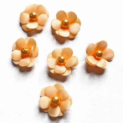 Peach Color Small Size Flower Set Of 20 | Small Size Flower | Adikala Craft Store | Art Craft | Collection