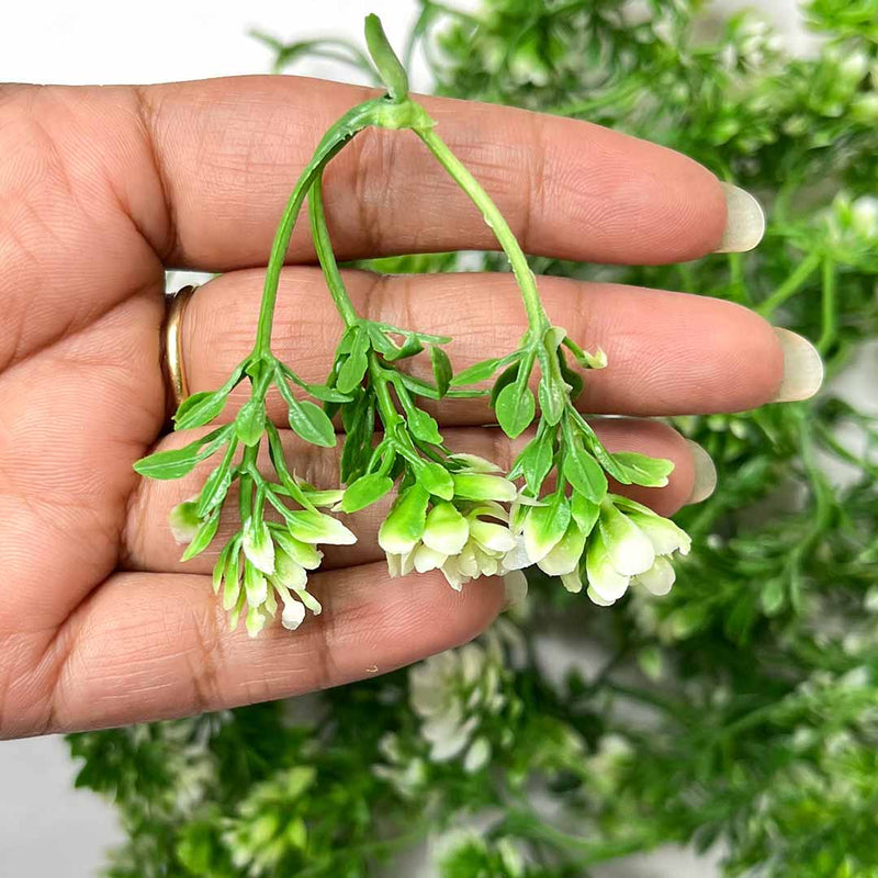Green Color Filler | Leaf Filler | filler Bunches | White Color filler | Filler Set of 12 | Wedding Decoration | Crafting | Shadi Decoration | Craft Making Product | Indian Art | Indian Craft | Hobby Craft | Adikala | Adiakal Craft Store