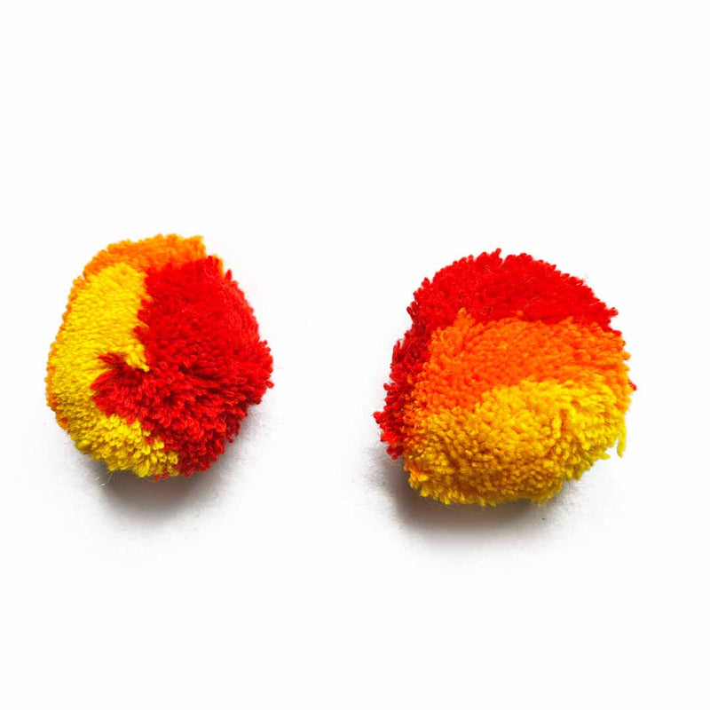 Multicolored Color Big Size Pom Pom Pack Of 20 | Multicolored | Pom Pom | Bog Size Pom Pom | Pack of 20 | Adikala Craft Store | Pompom Collection