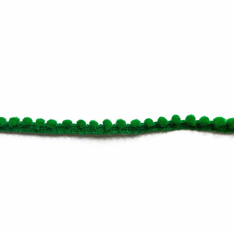 Green Soft Polycotton Pom Pom Lace ( 5mtr ) | Green Soft Polycotton | Polycotton | Pom Pom | Adikala Craft Store | Art Craft | Decoration | Laces Collection | Border Collection | Craft Making