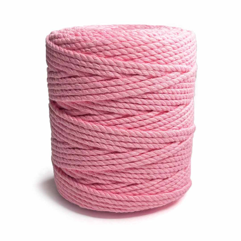 Light Pink - 4 mm Twisted Macrame Cord | Twisted macrame Cord | Macrame cord | Adikala Craft Store |  Art Craft | collection | Projects | DIY | Craft | Craft Making