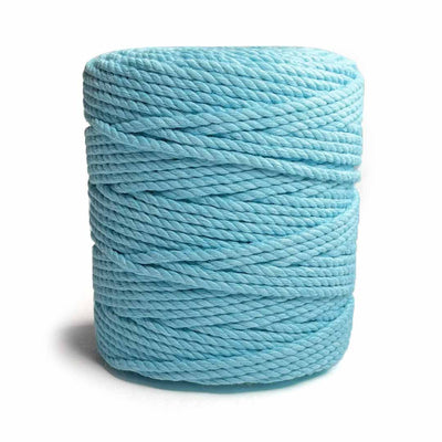 Light Blue - 4 mm Twisted Macrame Cord |  Twisted macrame Cord | Macrame cord | Adikala Craft Store |  Art Craft | collection | Projects | DIY | Craft | Craft Making