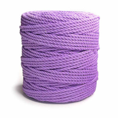 Light Purple - 4 mm Twisted Macrame Cord | Twisted macrame Cord | Macrame cord | Adikala Craft Store |  Art Craft | collection | Projects | DIY | Craft | Craft Making