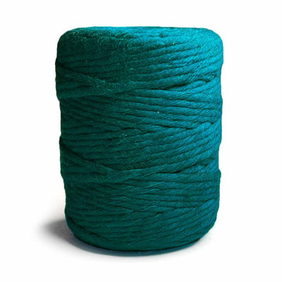 Teal Green - 4 mm Single Strand Macrame Cord | Twisted macrame Cord | Macrame cord | Adikala Craft Store |  Art Craft | collection | Projects | DIY | Craft | Craft Making 