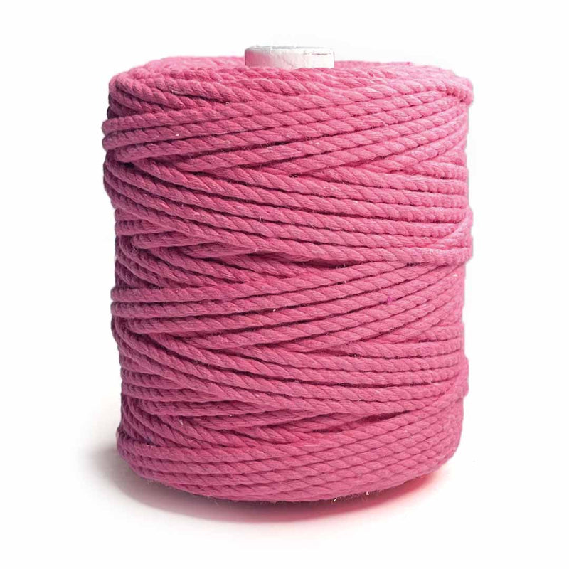 Pink - 4 mm Twisted Macrame Cord | Twisted macrame Cord | Macrame cord | Adikala Craft Store |  Art Craft | collection | Projects | DIY | Craft | Craft Making