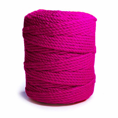 Rani Pink - 4 mm Twisted Macrame Cord | Twisted macrame Cord | Macrame cord | Adikala Craft Store |  Art Craft | collection | Projects | DIY | Craft | Craft Making 