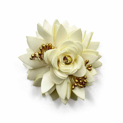 Cream Color Flower Set Of 6 | Cream Color Flower | Adikala Craft store | Art Craft  | Decoration | Festivals | Adikala | Shadi Decoration   | Wedding Decoration  | wooden Color Flower | Artificial Flower 