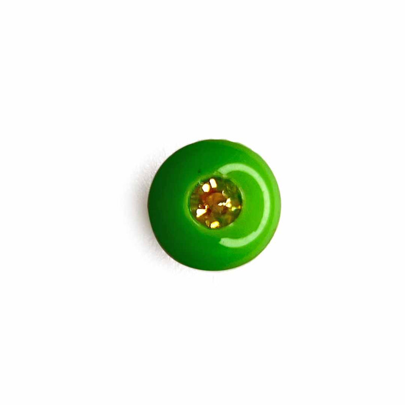 Parrot Green Color Round Fancy Buttons Set Of 10 | Parrot Green Color Round Fancy Buttons | Parrot Green Color | Fancy Button | Buttons | Art Craft | Decoration | Festivals | Jewellery Making | Jewellery | Project | Diy | Essentials | Adikala Craft Store 