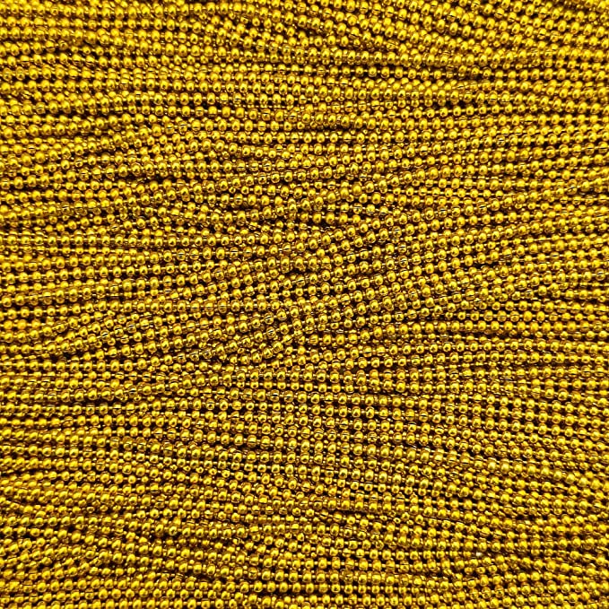 Golden Color Ball Chain for Jewelry Making Pack of 10 Meters
