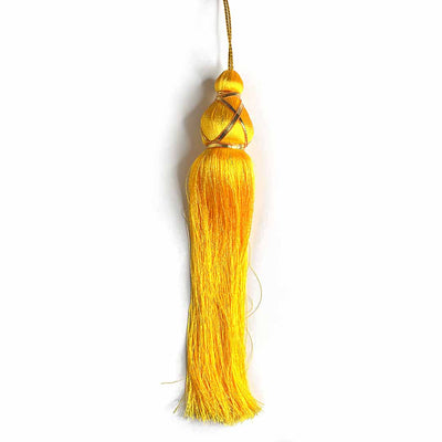 10 Inch Yellow Color Matka Tassel Set Of 4 | Yellow Color Matka Tassels | Matka Tassels | Hanging Beads | Art craft | Craft | Adikala craft store