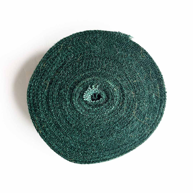 Dark Green Color Natural Burlap Fabric Jute Roll Ribbon 5mtrs | Jute Roll | Fabric Jute Roll | Jute Ribbon | Natural Burlap | Adikala Craft Store |  Art Craft | Decoration |  Border Collection | Craft Making