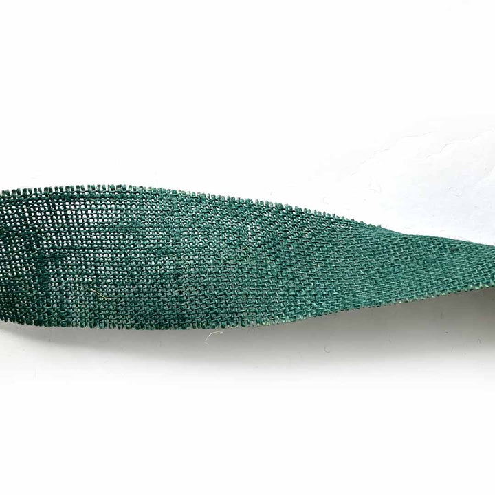 Dark Green Color Natural Burlap Fabric Jute Roll Ribbon 5mtrs | Jute Roll | Fabric Jute Roll | Jute Ribbon | Natural Burlap | Adikala Craft Store |  Art Craft | Decoration |  Border Collection | Craft Making