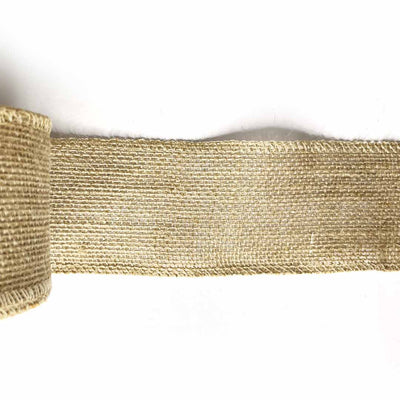 Beige Color Natural Burlap Fabric Jute Roll Ribbon 5mtrs | Jute Roll | Fabric Jute Roll | Jute Ribbon | Natural Burlap | Adikala Craft Store | Art Craft | Decoration | Border Collection | Craft Making