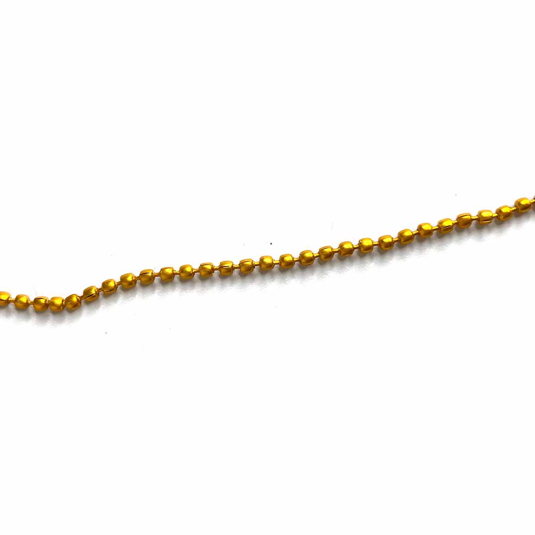 Golden Color Ball Chain for Jewelry Making Pack of 10 Meters