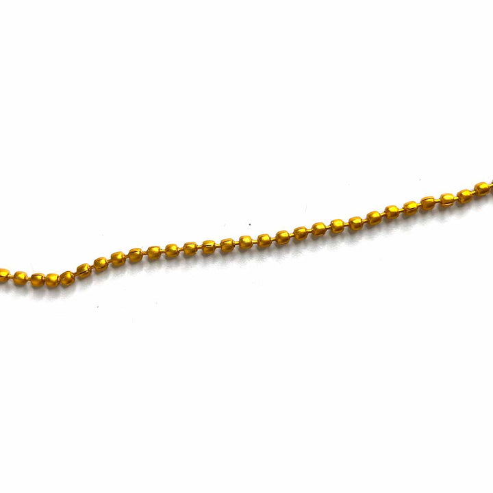 Golden Color Ball Chain for Jewelry Making Pack of 10 Meters