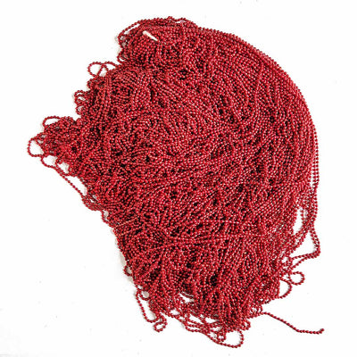 Red Color Ball Chain for Jewelry Making Pack of 10 Meters
